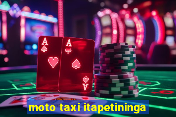 moto taxi itapetininga